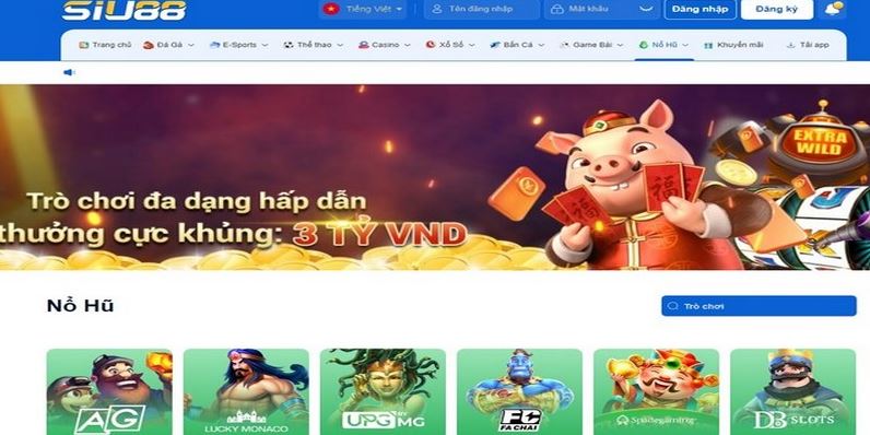 Khám phá sân nổ hũ online Siu88 cuốn hút
